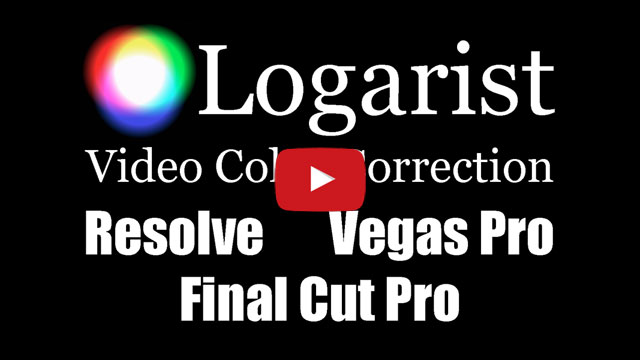 YouTube: Logarist in DaVinci Resolve, Vegas Pro, and Final Cut Pro X